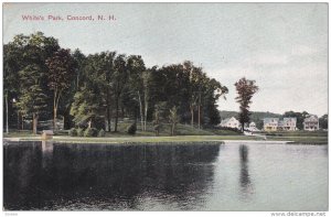 CONCORD, New Hampshire, 1900-1910's; White's Park, Lake