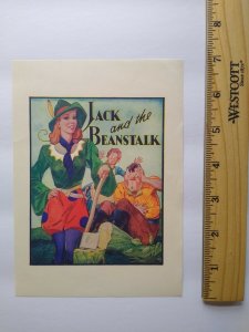 Jack And The Beanstalk Theatre Show Mini Poster Print 1930's Original Sexy Lady