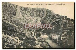 Old Postcard Fontaine de Vaucluse Vue Generale