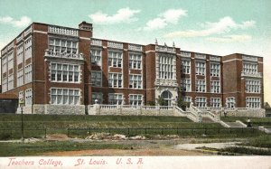 Vintage Postcard 1910's Teachers' College Campus Building St. Louis Missouri MO