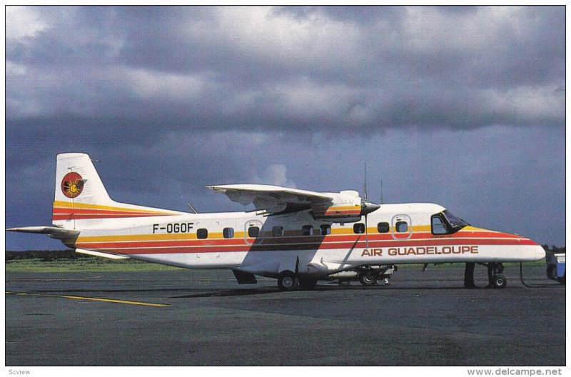 Donier 228-2-2, F-OGOF c.n 8143 of Air Guadeloupe at Pointe-a-Pitre, 1960s