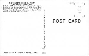 Geo M Verity Ferry Boats Ship Postcard