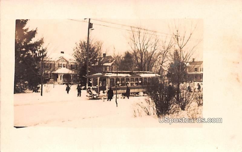 Winter Trolley Scene - Portland, Oregon OR  