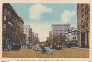 WINNIPEG, Manitoba, Canada, 1910-1930s; Portage Avenue Looking West