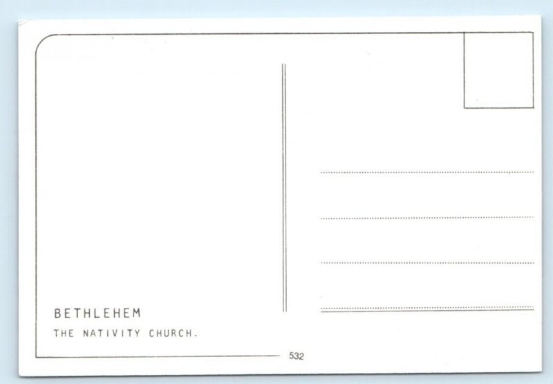 The Nativity Church - Bethlehem PALESTINE Postcard