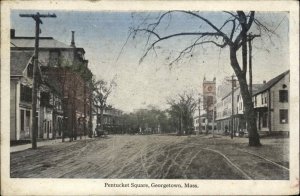 Georgetown Massachusetts MA Street Scene c1910s Postcard