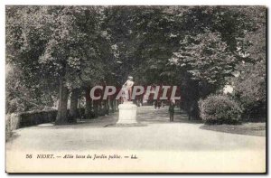 Niort Postcard Old Allee low public garden