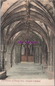 Norfolk Postcard - Norwich Cathedral, The Cloisters and Priors' Door RS38255