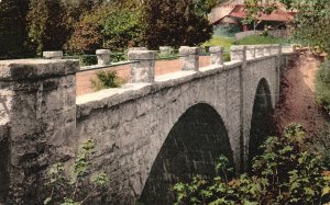 Vintage Postcard 1908 Stone Bridge near Congress Springs Santa Clara California