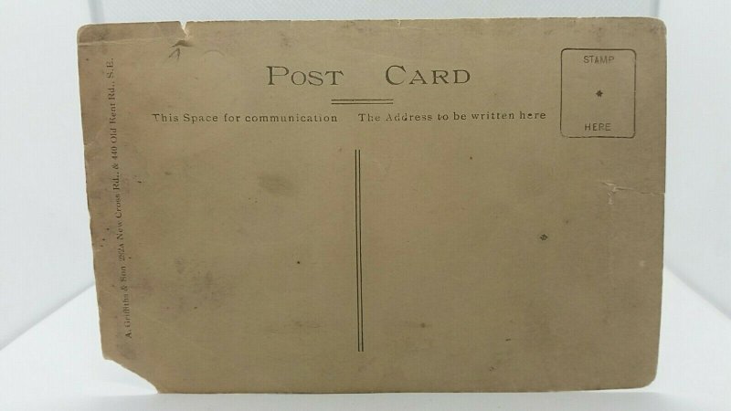 Vintage Rppc Portrait Postcard Austere Looking WW1 Army Officer Taken S E London