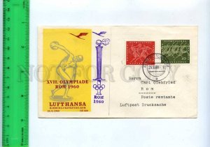 254903 GERMANY Olympic Games LUFTHANSA Hamburg Rome LH330 First flight 1960