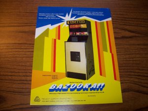 PSE BAZOOKA RIFLE GUN ARCADE GAME FLYER Vintage Retro Art 1977