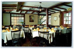 Dover Delaware DE Postcard Blue Coat Inn Restaurant Interior View c1960 Vintage