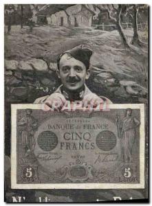 Old Postcard tickets 5 Franks Polu Army