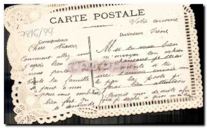 Old Postcard Fantasy Flowers Embroidery