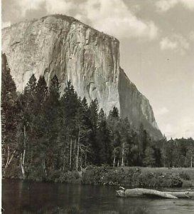 RPPC El Capitan Bridal Veil Falls Yosemite California Real Photo P21