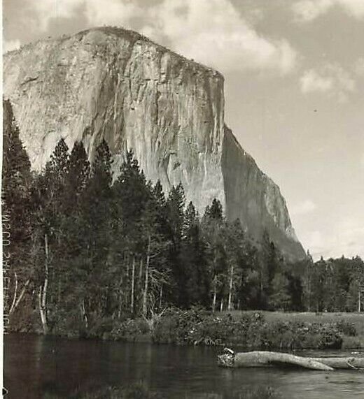 RPPC El Capitan Bridal Veil Falls Yosemite California Real Photo P21