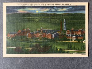 U.S. Veteran's Hospital Columbia SC Linen Postcard H2315082201