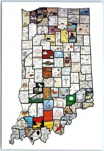 Postcard - The Hoosier Heritage Quilt - Indiana