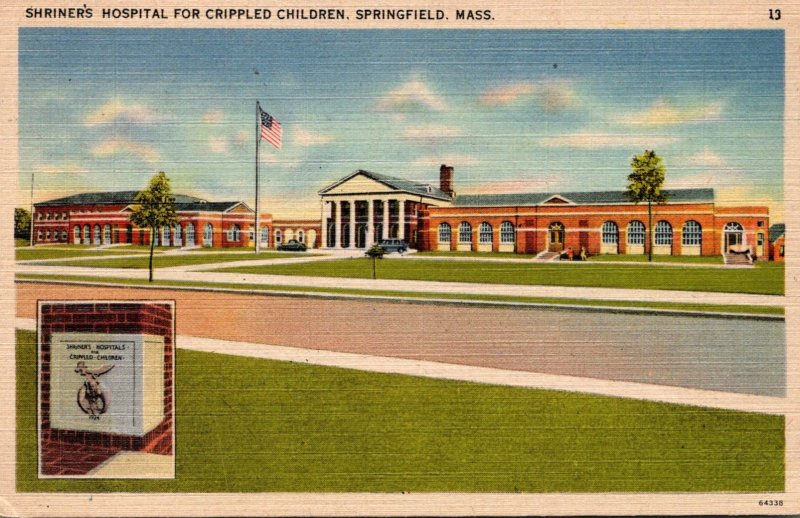 Massachusetts Springfield Shriner's Hospital Fir Crippled Children