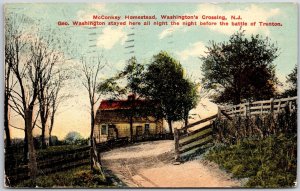 1915 MacConkey Homestead Washington's Crossing New Jersey NJ Posted Postcard