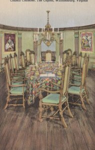 America Postcard - Council Chamber, The Capitol, Williamsburg, Virginia RS21231