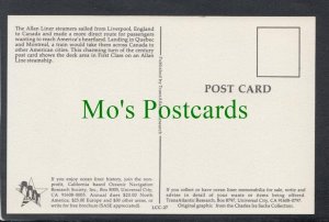 Shipping Postcard - Allan Line to Canada SW4586