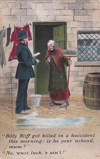 Bamforth Series No 1229 Policeman Talking To Old Woman