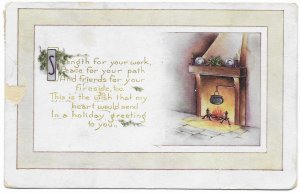 US encouragement card, mailed from Marne, Mich. penny post card 1920.