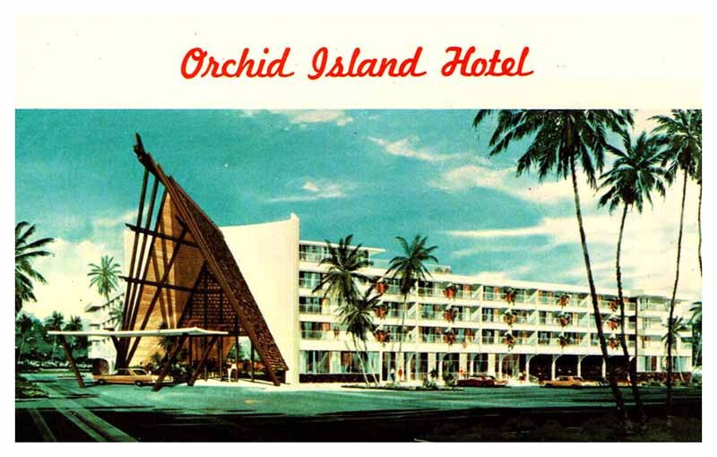 Postcard HOTEL SCENE Hilo Hawaii HI AT2392