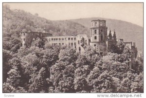 HEIDELBERG, Baden-Wurttemberg, Germany; Das Schloss v. d. Terrasse gesehen, 0...