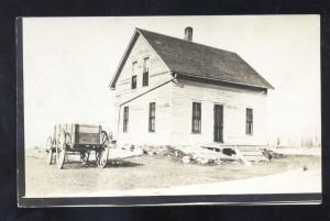 RPPC STROMSBURG NEBRASKA LOCKENMEIR FARM WAGON REAL PHOTO POSTCARD