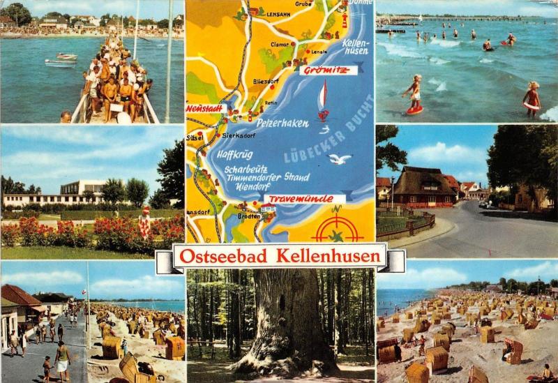 BG10350 ostseebad kellenhusen ship bateaux map   germany