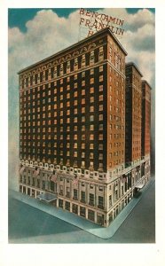 Vintage Postcard The Benjamin Franklin Hotel Chestnut & 9th St. Philadelphia PA