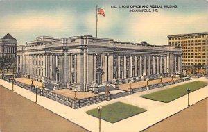 U S Post Office and Federal Building Completed in 1964 - Indianapolis, Indian...