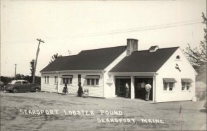 Searsport Maine ME Lobster Pound Real Photo Vintage Postcard