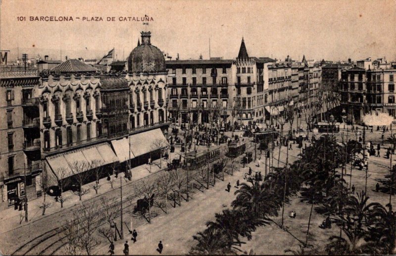 Spain Barcelona PLaza de Cataluna
