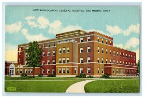 c1940s New Broadlawns Hospital Des Moines Iowa IA Vintage Postcard