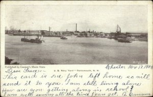 Portsmouth NH US Navy Yard c1905 Postcard