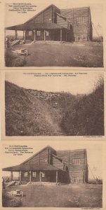 Beaumont Hamel French War Memorial 3x WW1 Postcard s