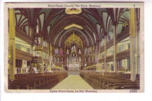 Interior, Notre Dame Montreal Quebec