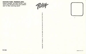 AZ - Phoenix. Papago Park, Horse Riding