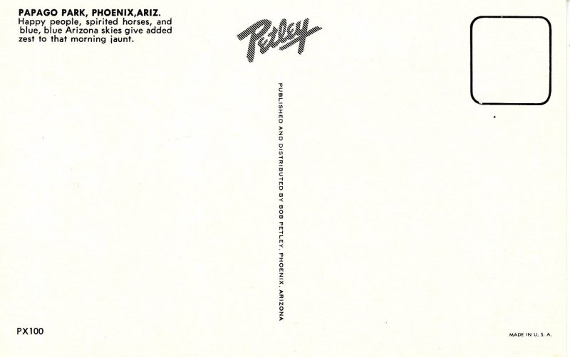 AZ - Phoenix. Papago Park, Horse Riding