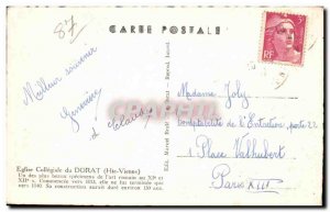 Postcard Ancient Church Collegiate Dorat (Haute Vienne)