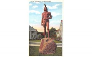 Statue of Massasoit in Plymouth, Massachusetts