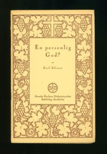 En Personlig Gud? (A Personal God) Vintage Booklet Stockholm Sweden