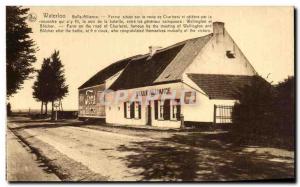 Old Postcard Waterloo Belle Alliance Farm Situated on Charlerol Road and Char...
