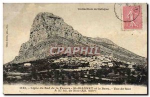 South Line of France Postcard Old St Jeannet Baou
