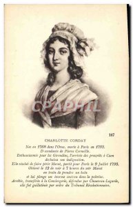 Old Postcard Charlotte Corday