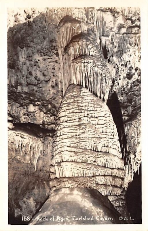 Rock of Ages real photo - Carlsbad Cavern, New Mexico NM  